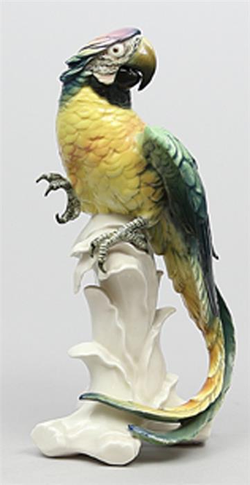 Skulptur "Sitzender Papagei", 