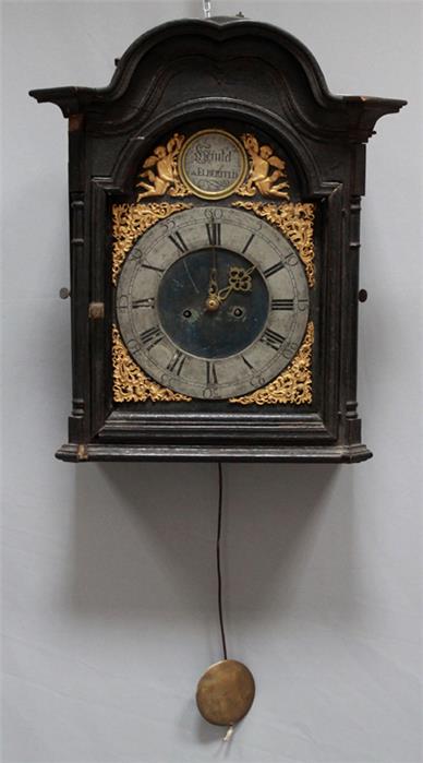 Bergischer Rokoko-Uhrenkopf, Elberfeld um 1760.