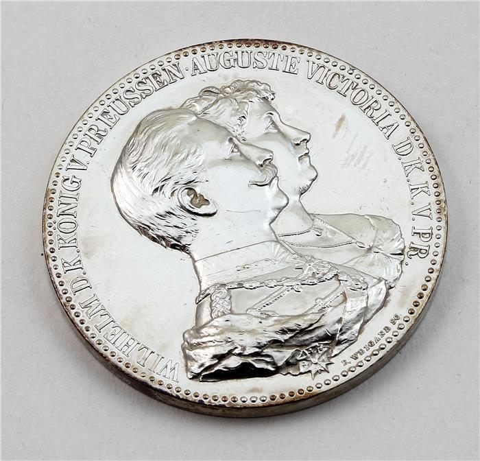 Preußen, Wilhelm II. Silbermedaille o.J.