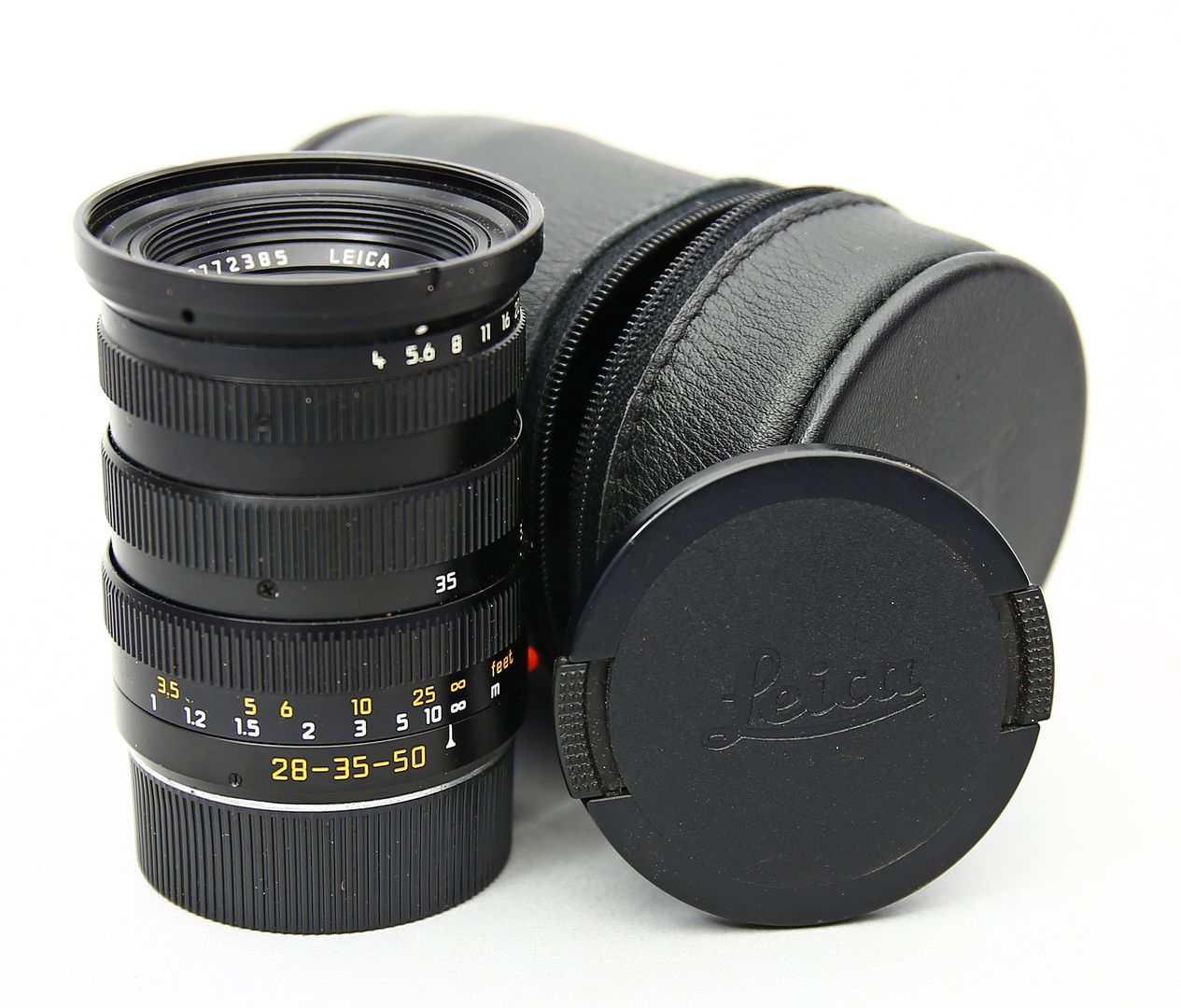 Objektiv "TRI-ELMAR-M 1:4/28-35-50 ASPH.", Leica.