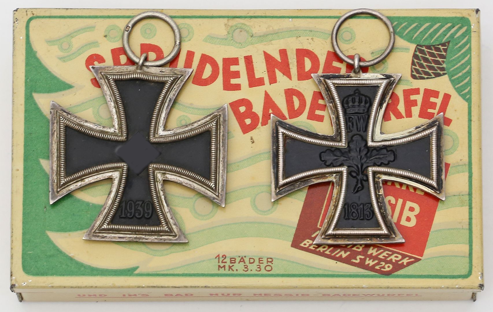 Eisernes Kreuz, 2. Klasse, 1. und 2. Weltkrieg.