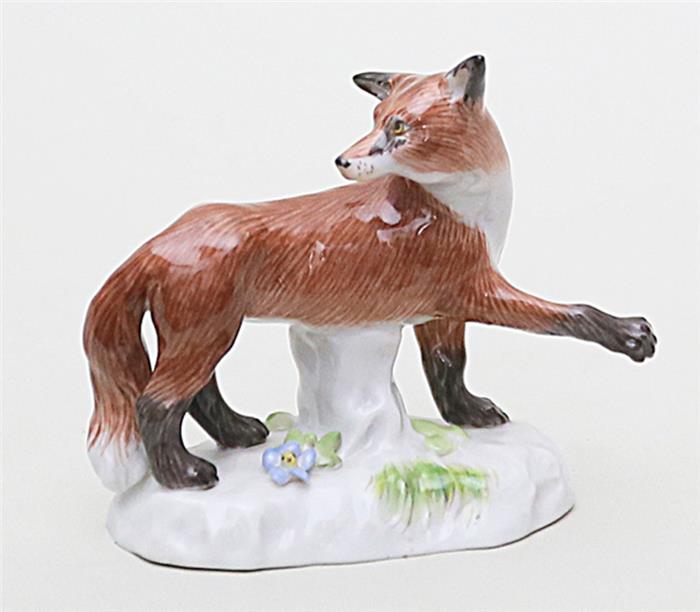 Skulptur "Fuchs, stehend", Meissen.