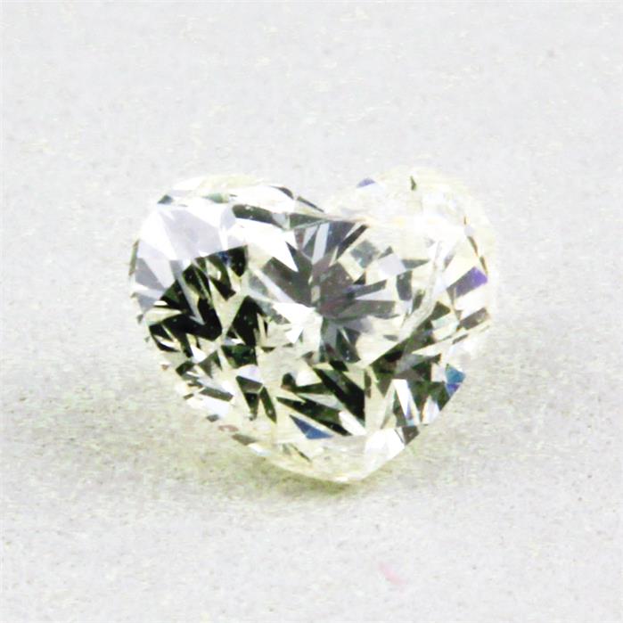 Herzförmig facettierter Diamant, 0,32 ct. 