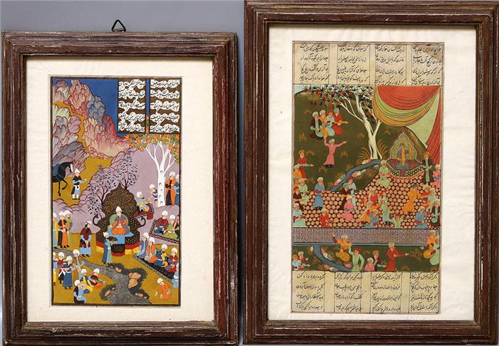 Zwei indo-persische Miniaturen (19. Jh.)