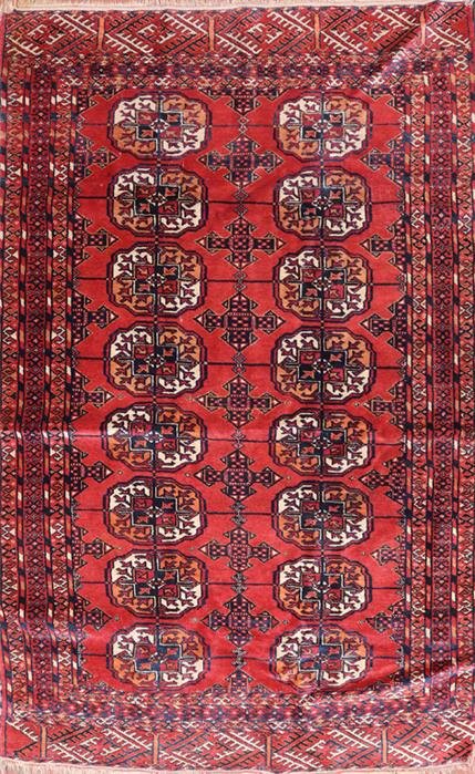 Turkmenischer Buchara (um 1910), ca. 150x 94 cm.