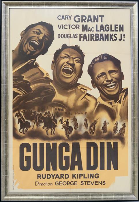 Filmplakat, Gunga Din (wohl 1. Hälfte 20. Jh.).