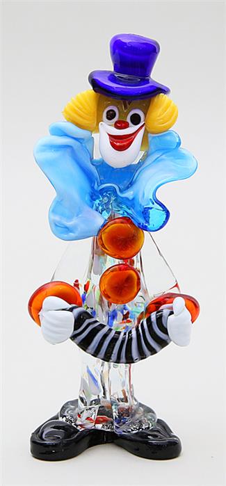 Clown mit Ziehharmonika.