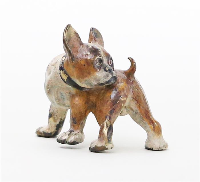 Wiener Bronze "sich beschnuppernde Bulldogge".