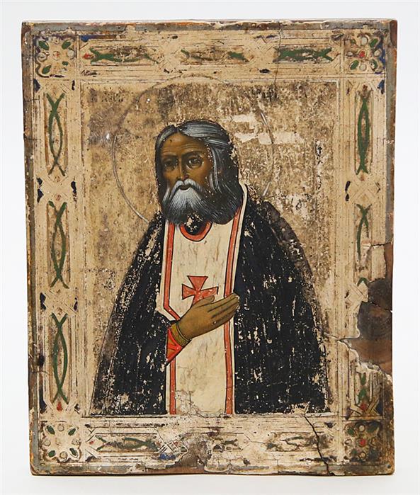 Ikone "Heiliger Nikolaus" (Russland, 19. Jh.)