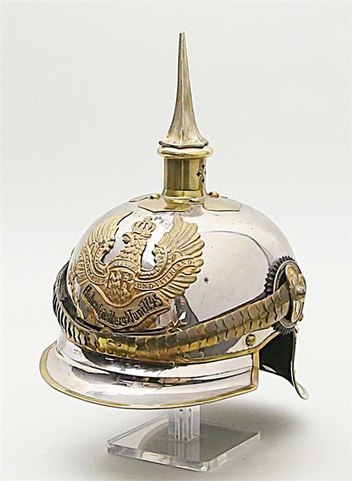 Helm für einen Offizier im Kürassier-Regiment Königin (Pommersches) Nr. 2, Preußen.