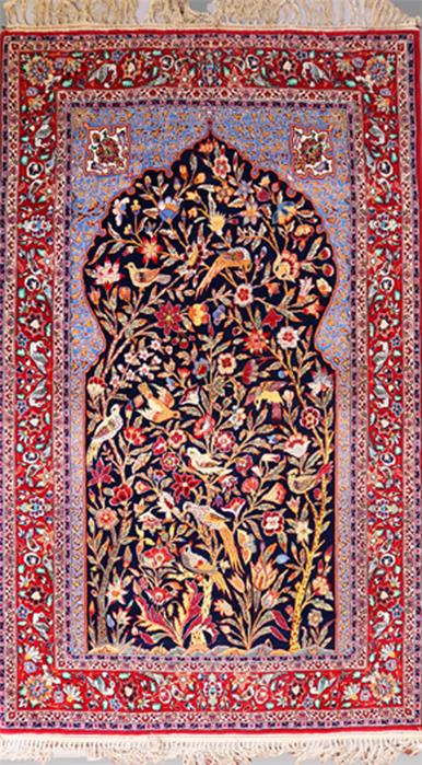 Isfahan, Korkwolle, ca. 170x 102 cm.