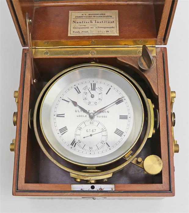Schiffschronometer "ULYSSE NARDIN".