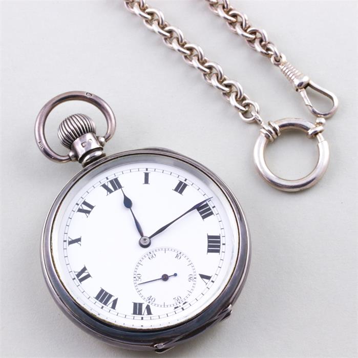 Herrentaschenuhr "DENNISON WATCH CASE Co Ltd." mit Uhrenkette.
