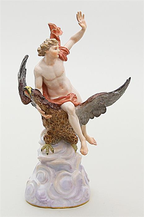 Skulptur des Ganimed auf Adler.