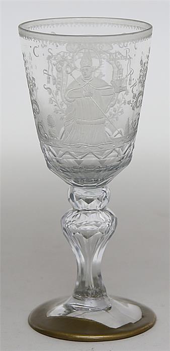 Barockes Pokalglas.