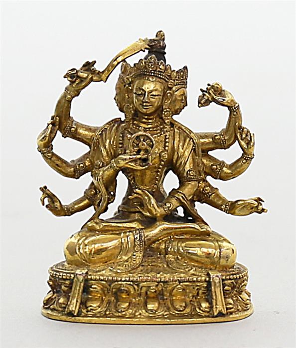 Miniatur-Skulptur "Ushnishavijaya".