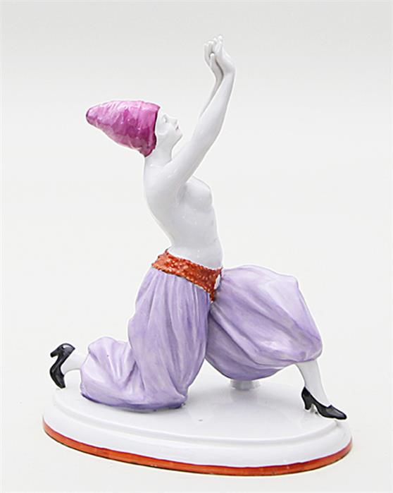 Art Deco-Skulptur einer orientalischen Tänzerin.