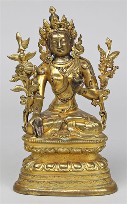 Skulptur der "Weißen Tara".