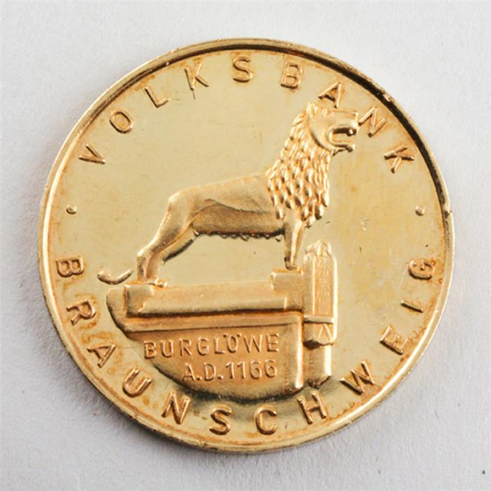 Medaille "Volksbank Braunschweig, 50 Jahre Jubiläum".