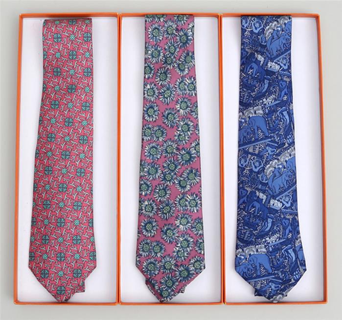 3 Krawatten, Hermès.