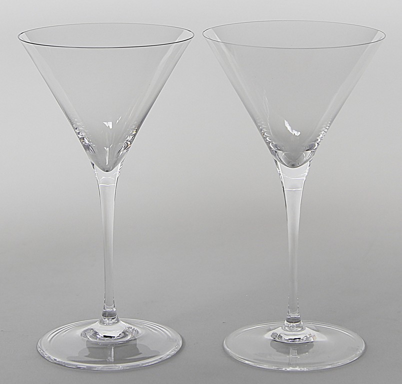 Acht Martini-Gläser, Riedel.