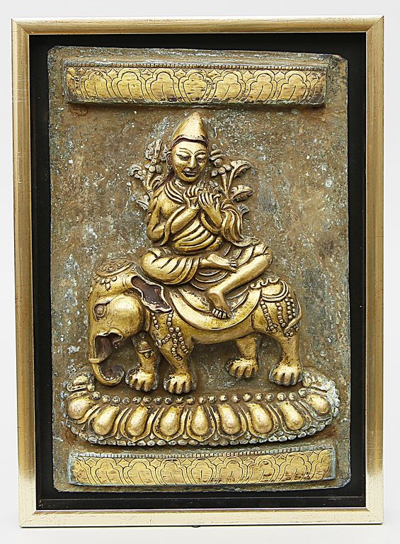 Tibetisches Repoussé-Relief.
