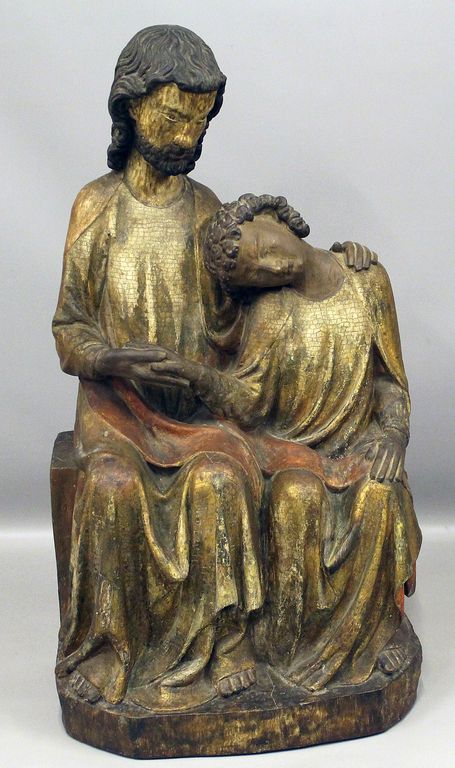 Skulptur des Christus und Johannes.