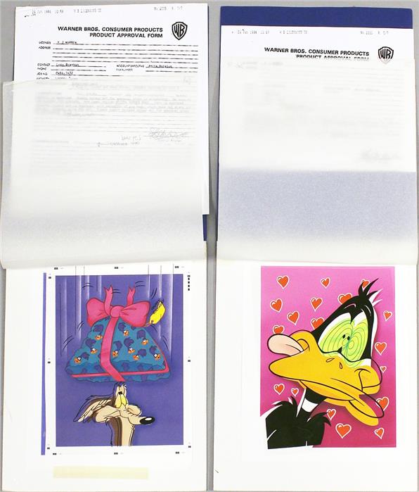 Warner Bros. "Looney Tunes"-Postkartenentwürfe.