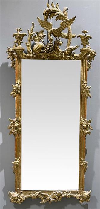 Rokoko-Spiegel aus dem Umkreis von Johann August Nahl (1710-1781) oder Johann Michael Hoppenhaupt (1709-1769).