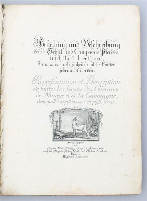 Ridinger, Johann Elias (1698 Ulm - Augsburg 1767)