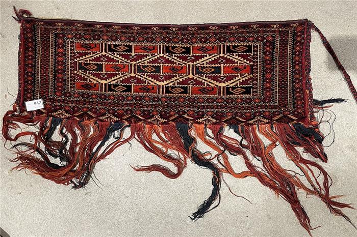Turkmenische Tasche, ca. 32x 93 cm.