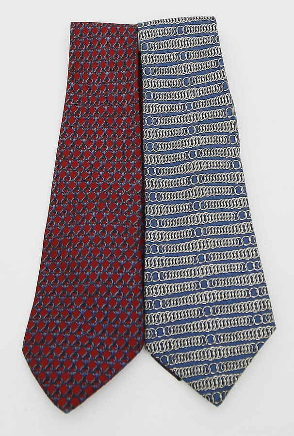 Zwei Krawatten, Hermès.