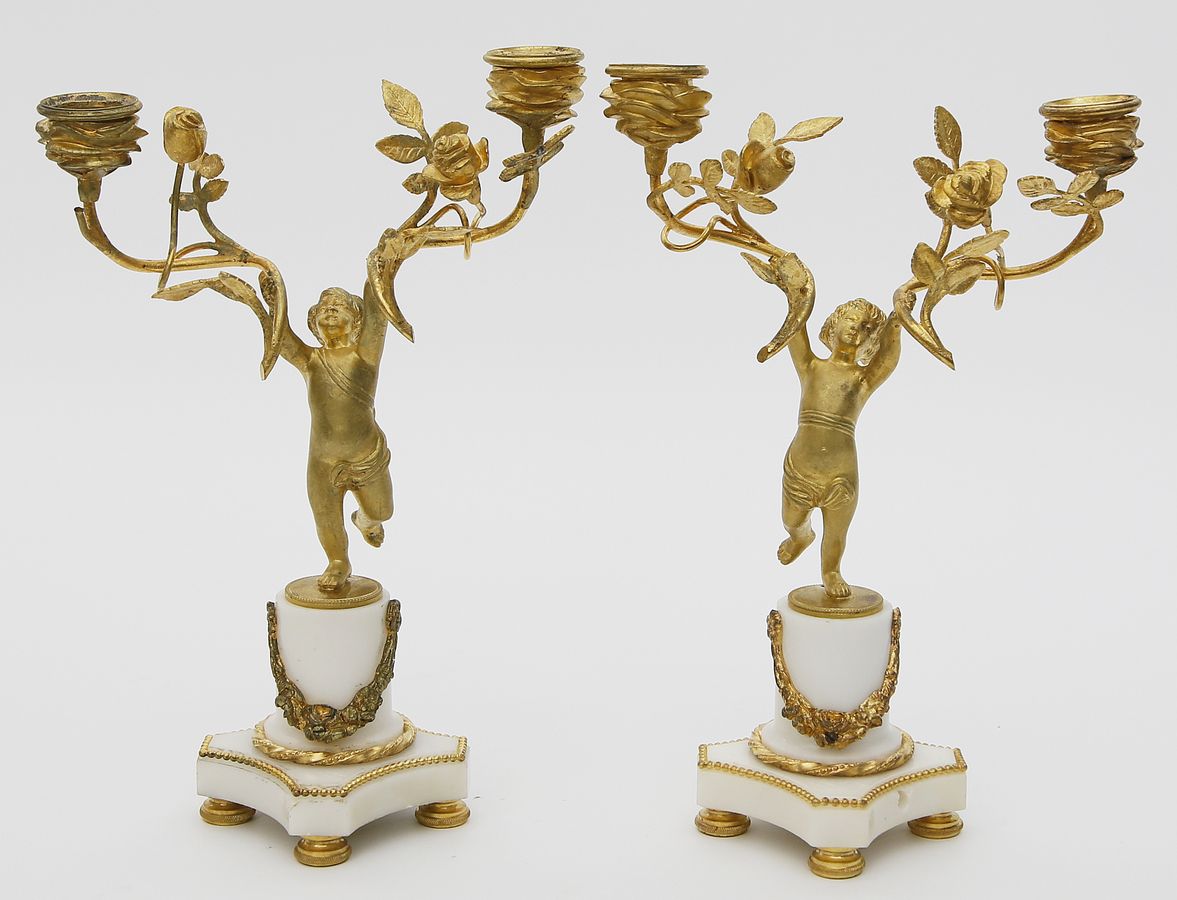 Paar Girandolen im Stil Louis XVI.,