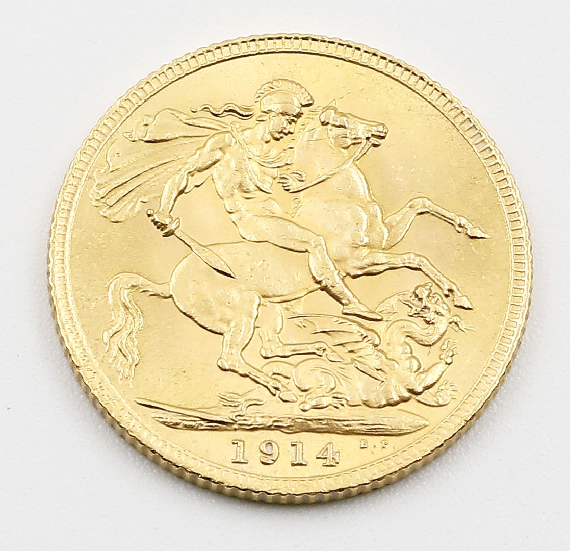 Großbritannien, George V., Sovereign (1 Pfund) 1914.
