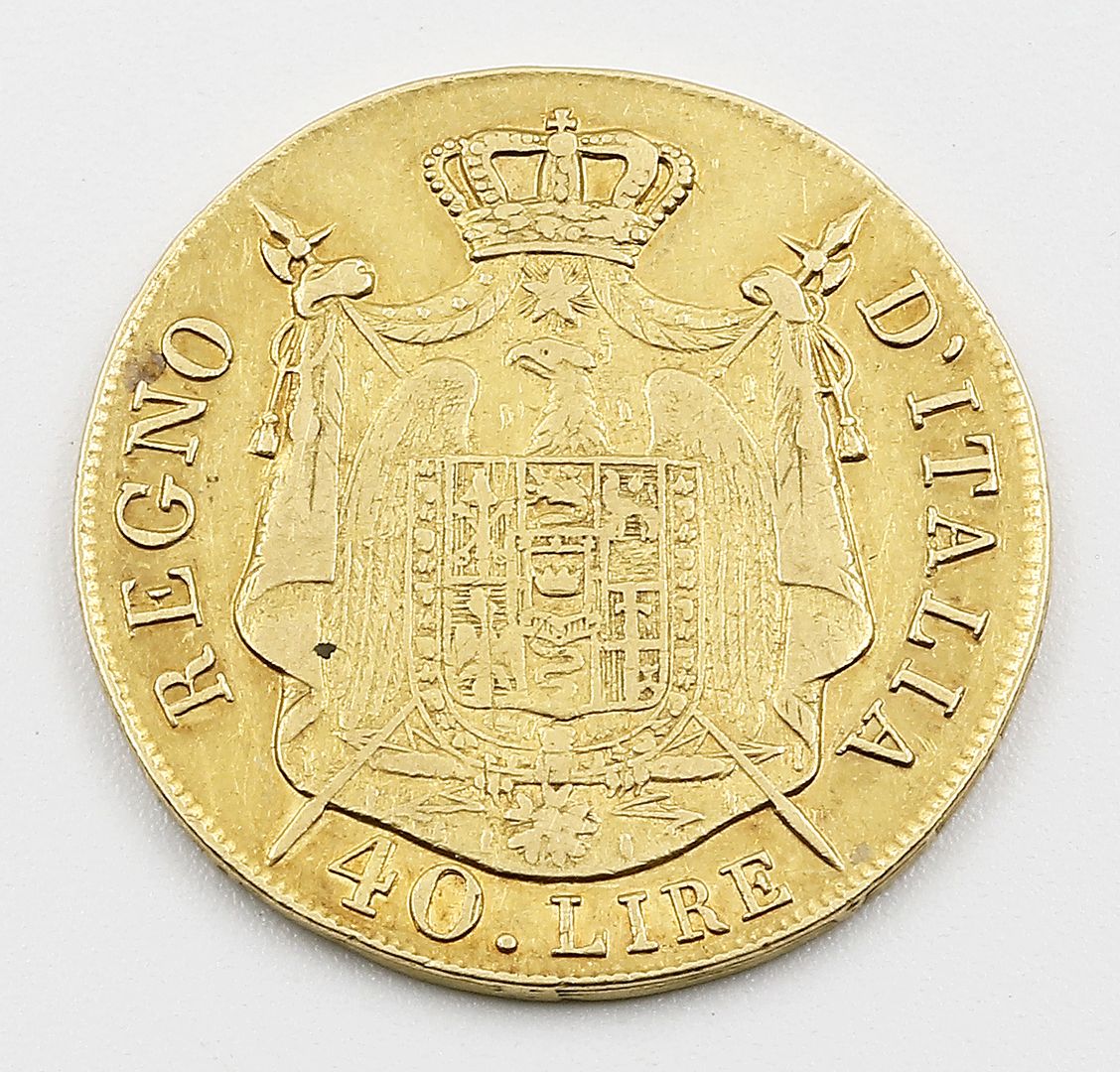 Königreich Italien, Napoleon I., 40 Lire 1808 M.