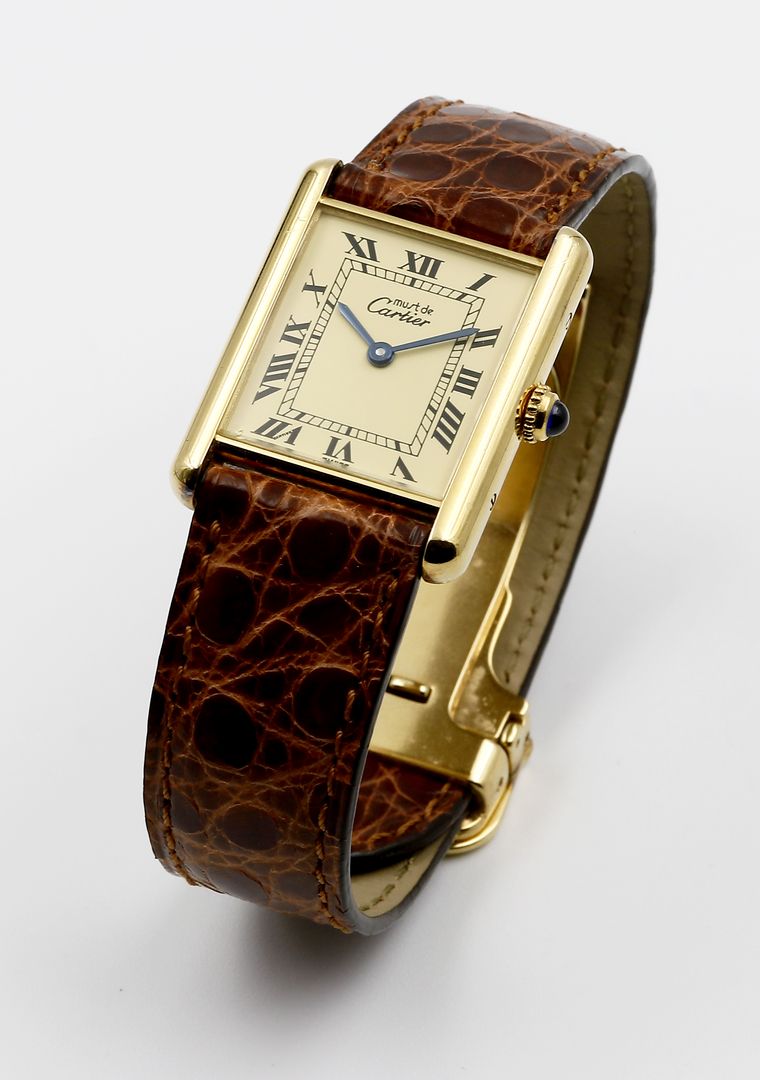 Armbanduhr "Tank Ivory", Cartier.