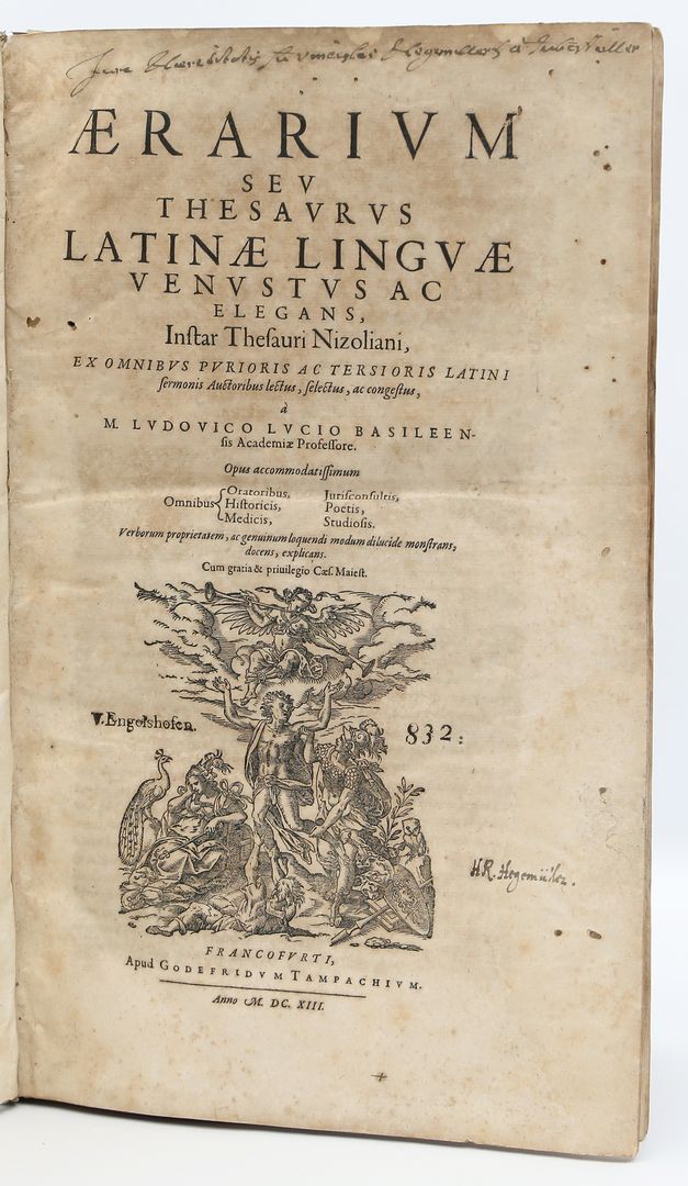 "Aerarium Seu Thesaurus Latinae Linguae Venustus...",
