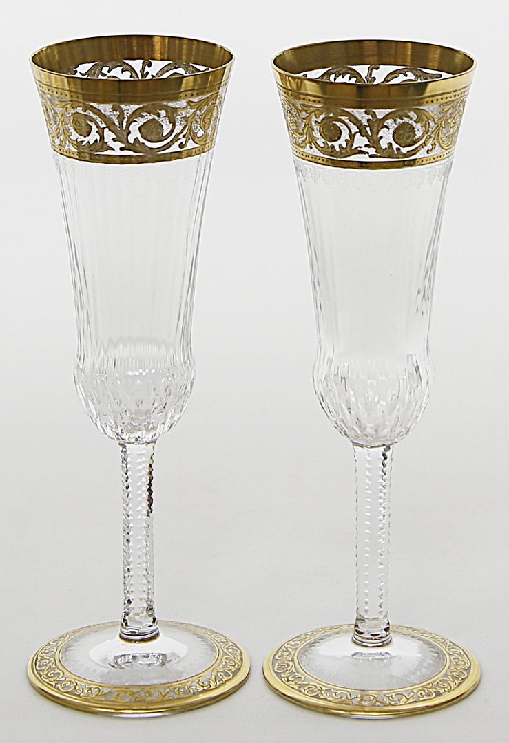 Sechs Champagner-Gläser, Saint Louis,