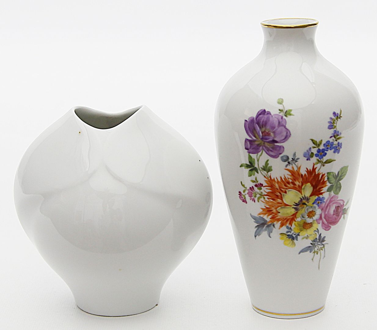 Zwei Vasen, Meissen.
