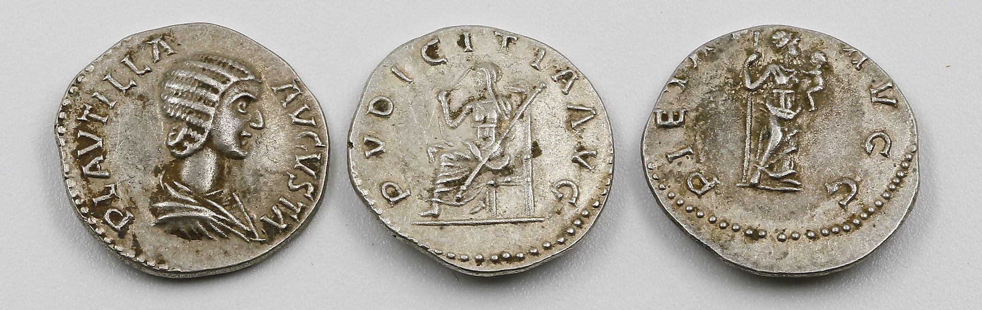 Rom, Kaiserreich, 3x 1 Denar 203.