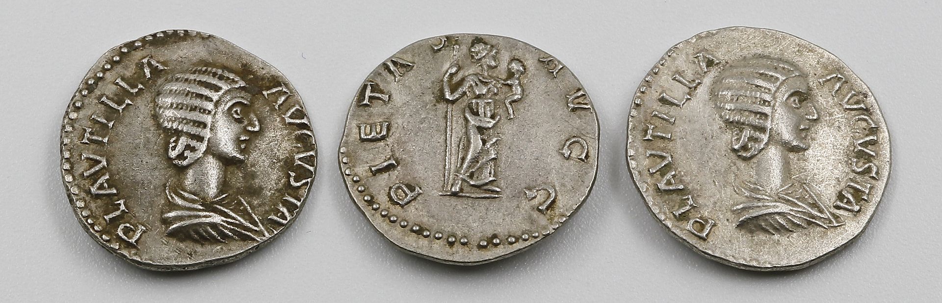 Rom, Kaiserreich, 3x 1 Denar 203.