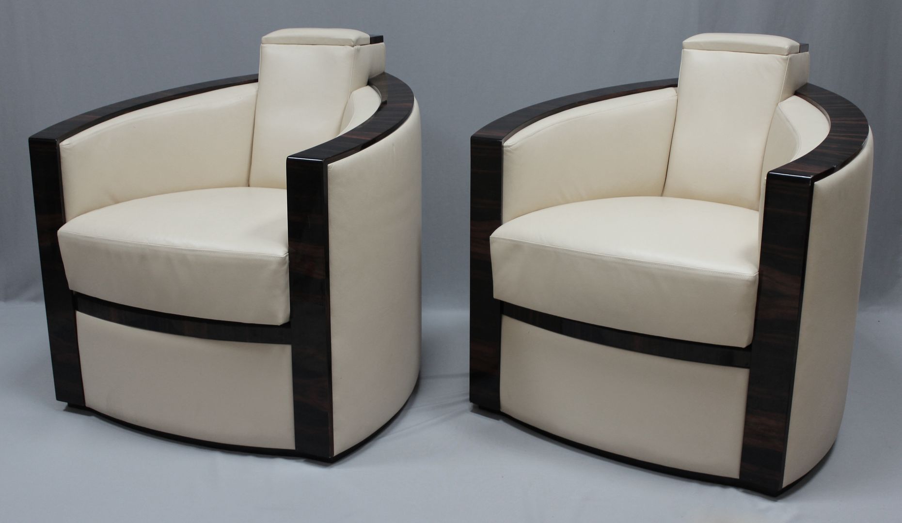 Paar Art Deco-Lounge-Sessel,
