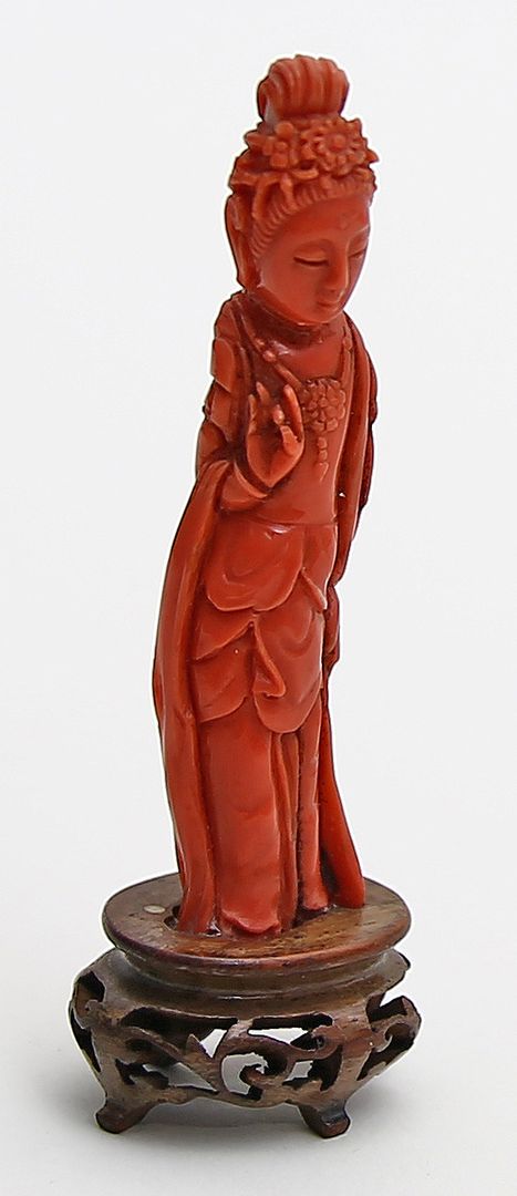 Skulptur einer Guanyin.