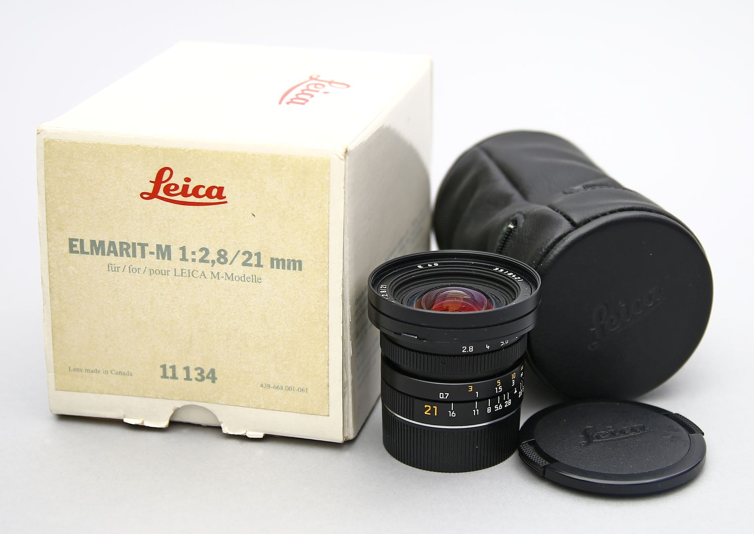Objektiv "ELMARIT-M 1:2,8/21 mm", Leica.