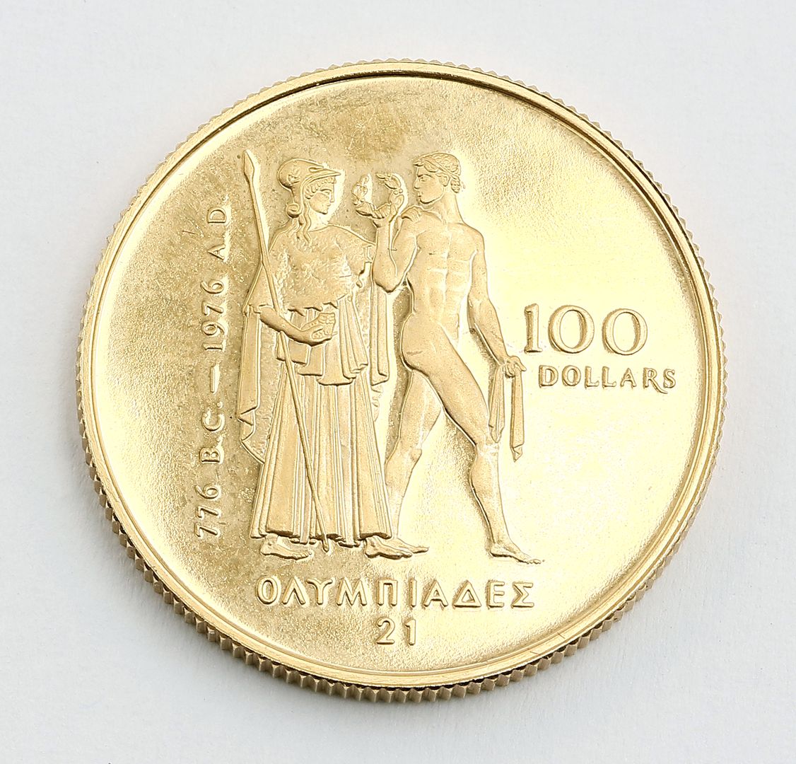 Kanada, 100 Dollars 1976, Olympiade.
