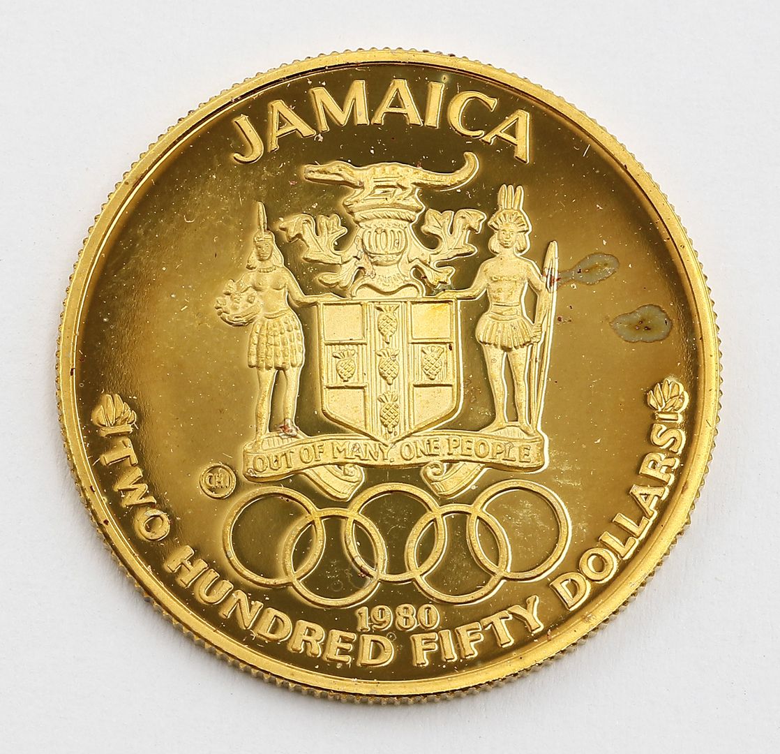 Jamaica, 250 Dollars 1980, Olympiade.