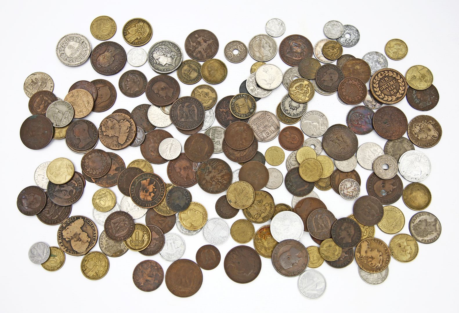 Großer Posten Münzen, Frankreich.