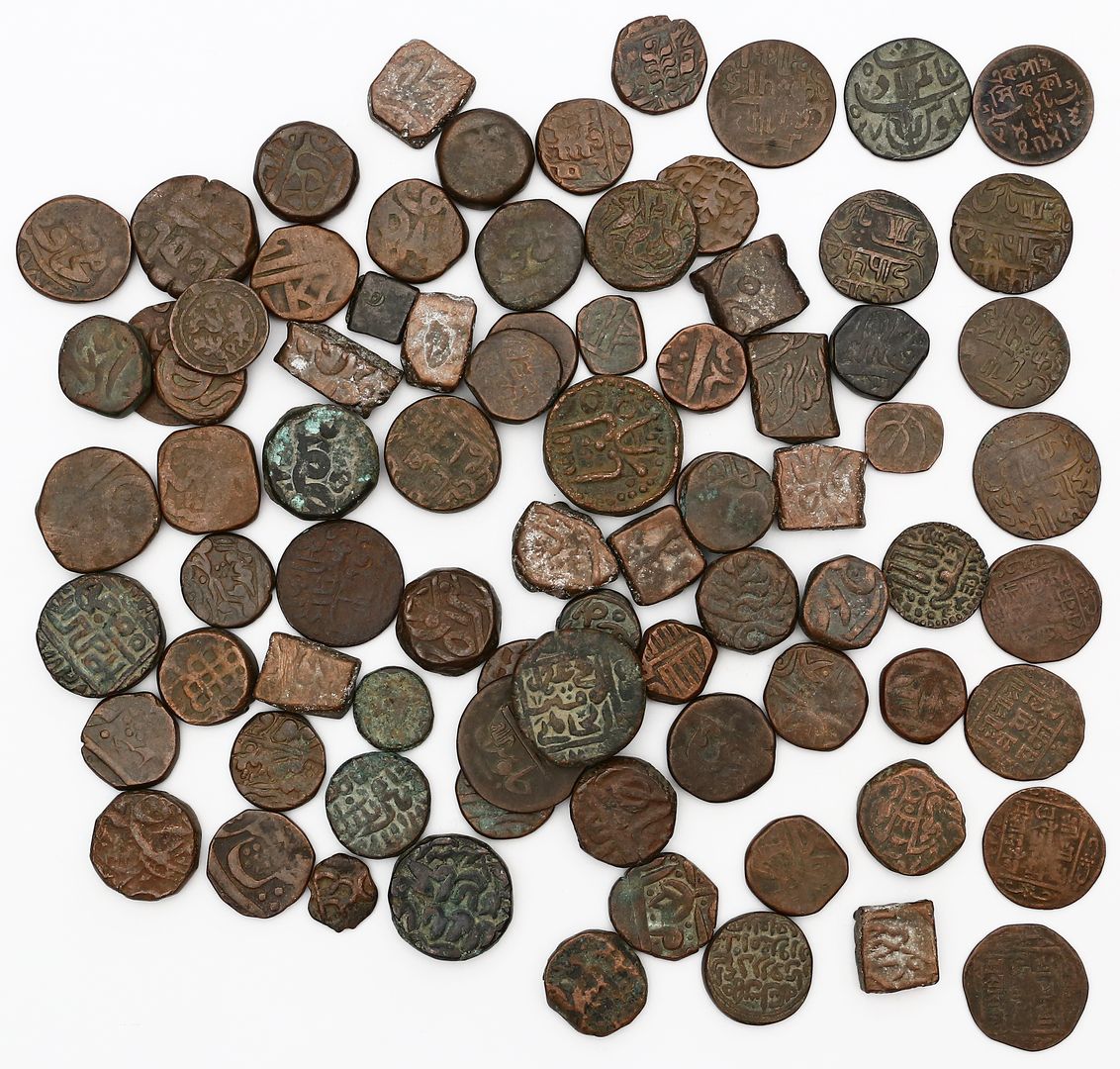 Interessante Sammlung von ca. 81 Kupfer- und Bronzemünzen.