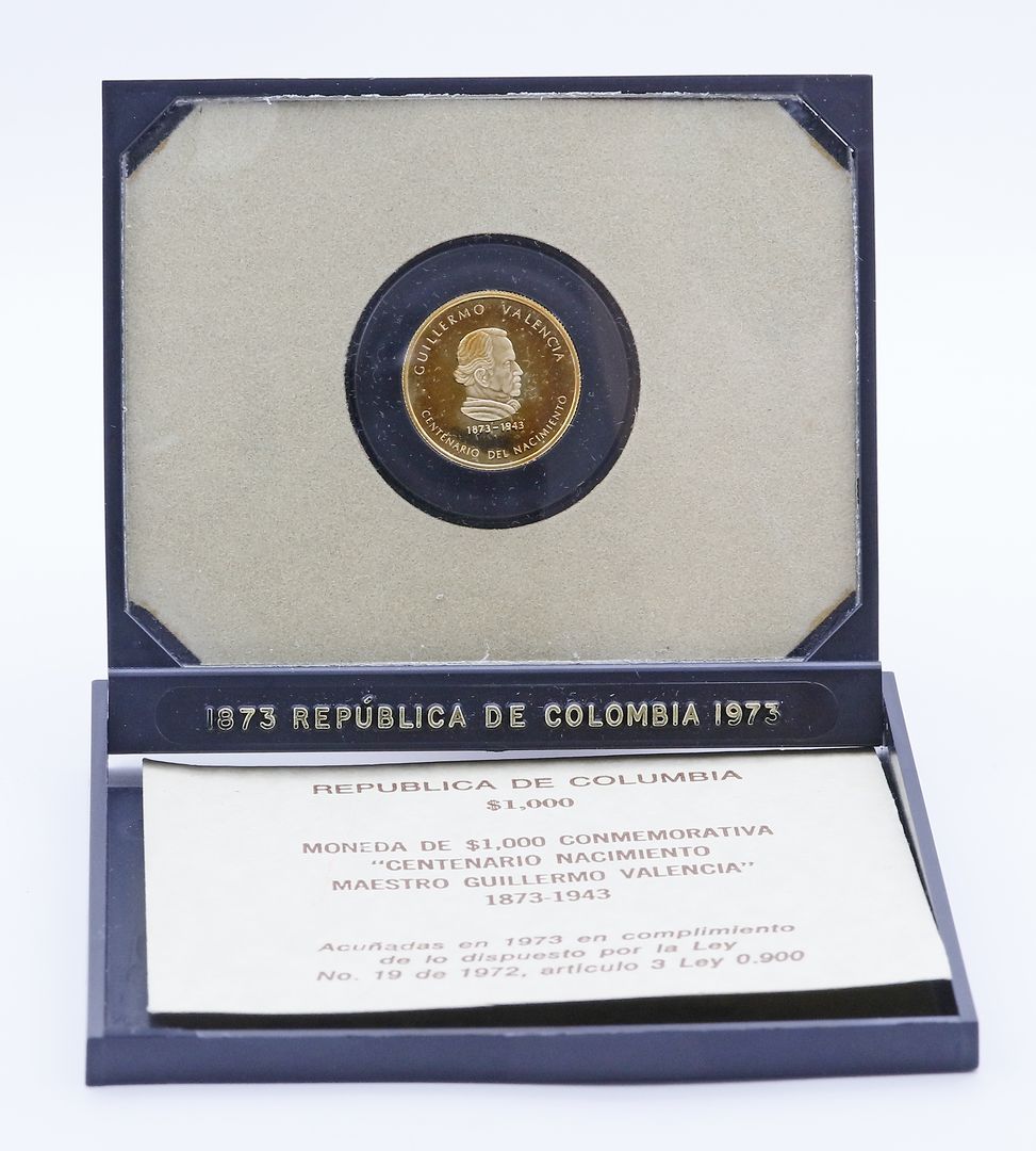 Kolumbien, 1000 Pesos "Centenario del Nacmiento", 1973.