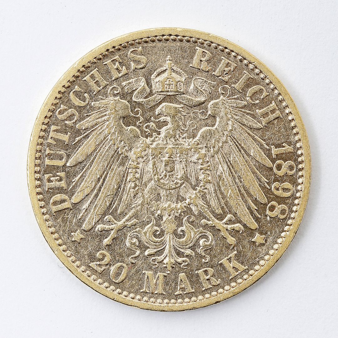 Preußen, Wilhelm II., 20 Mark 1898 F.